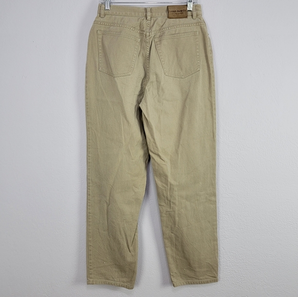 Vintage Lauren Jeans Co Tan Khaki High Rise Straight-leg Jeans Women's Size 8 - Picture 15 of 16